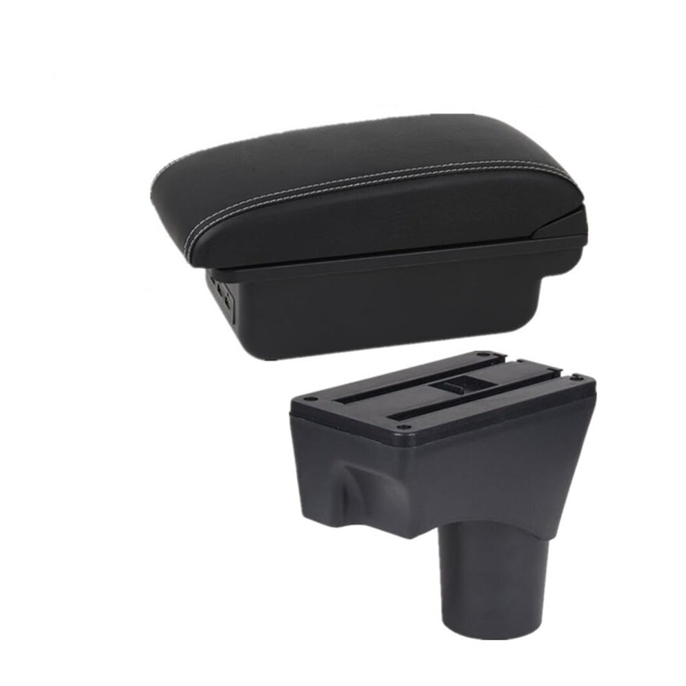 Aierdeyp B1 Black White 3Usb Car Armrest Box For Nissan For March Micra K13 Mk4 Iv For Sunny