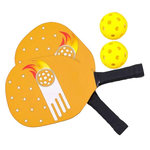 Palettes à balle de cornichon et ping pong kit extérieur 2 pagaies 2 balles