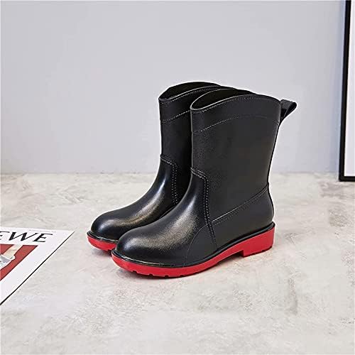 red bottom rain boots