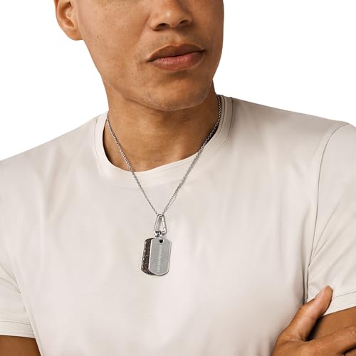 Image of Emporio Armani Stainless Steel Pendant or Chain Necklace for Men