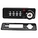Abaodam 2pcs 4 Password Digital Door Lock Electronic Door Lock Combination Lock Outdoor keyless Cabinet Lock Tubular cam Lock Office Mailbox Wardrobe Padlock Mechanical Safe Plastic