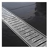 Drain Grate Stainless Steel Outdoor Drain Guard for, Car Wash,Deck,Industrial Area(1pcs,L39.4 x W2.8 x H2.0 in)
