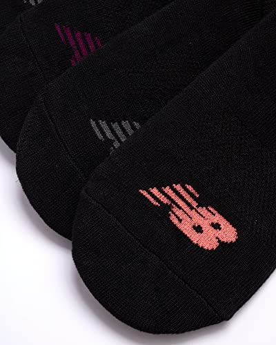 New Balance Women's No Show Sport Liner Socks With Moisture Wicking Technology (12 Pack), Size 4-10, All Black #TOP3