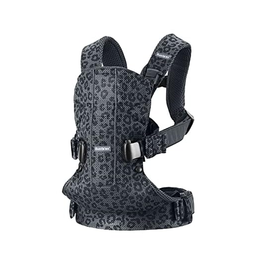 BABYBJÖRN Babybärare One Air, 3D-nät, antracit leopard