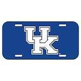 WinCraft, NCAA, University of Kentucky Wildcats, Durable Plastic License Plate 6 x 12