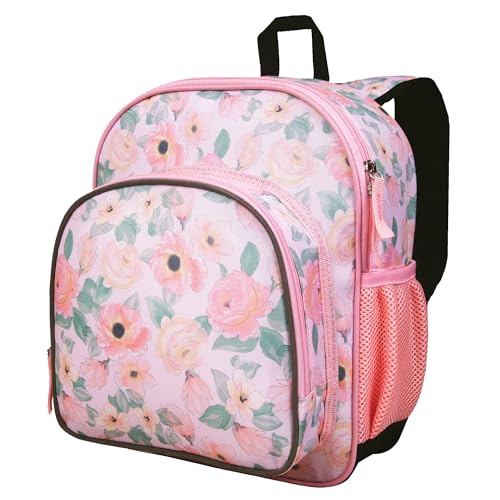 Image of Wildkin JumpOff Jo 12-inch Kids Backpack - Lightweight, Durable Toddler Bag - Floral Watercolor