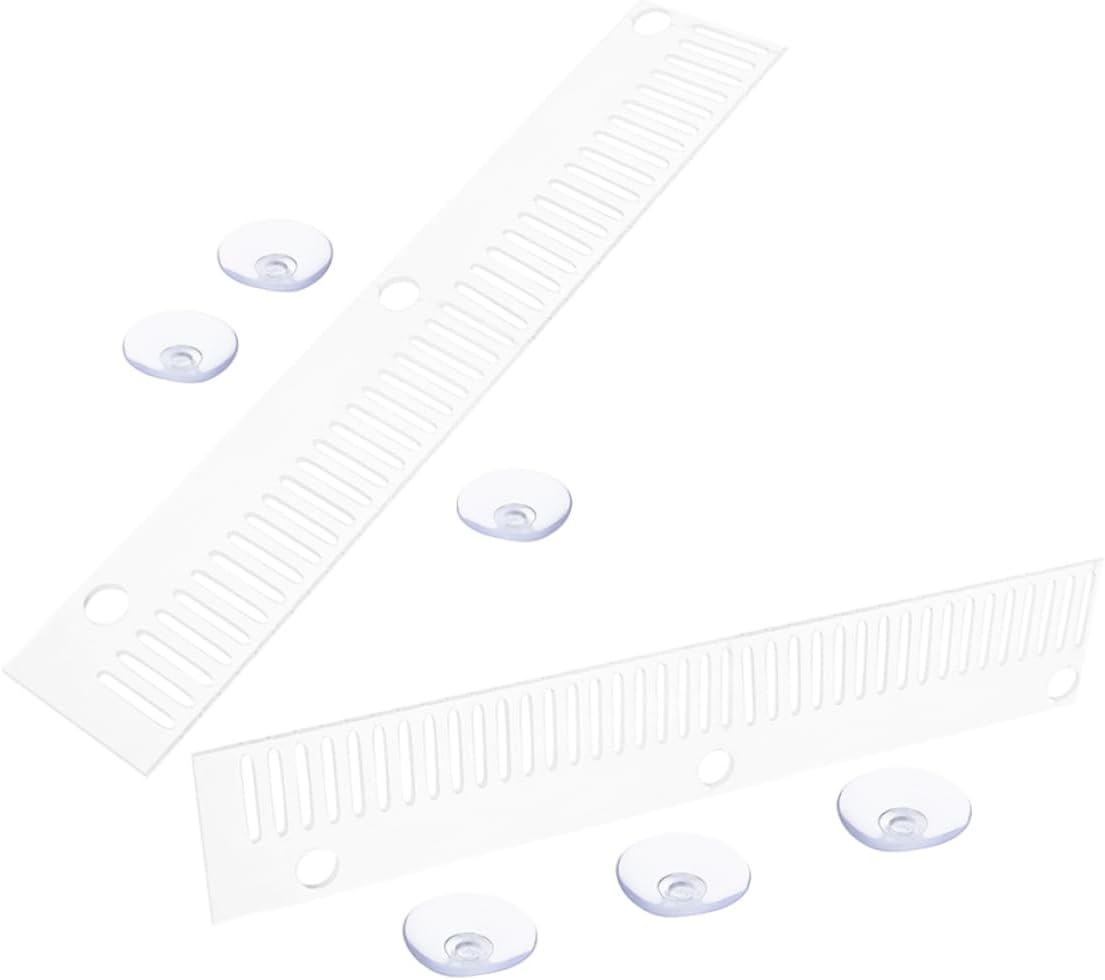 2pcs Aquarium Overflow Comb Divider Cups Fish Comb for Fish Separation Tanks Multifunctional Drip Plate and Overflow Barrier