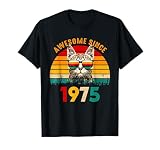 Awesome Since 1975, 1975 Retro Cool Cat T-Shirt