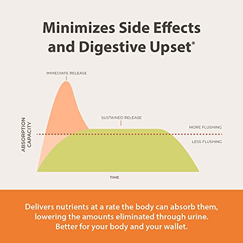 Endur-Acin Niacin - Vitamin B3 Niacin 500Mg Extended Release & Low-Flush, 100 Tablets - Supports Cholesterol Balance & Heart Health - Endurance Products #TOP7