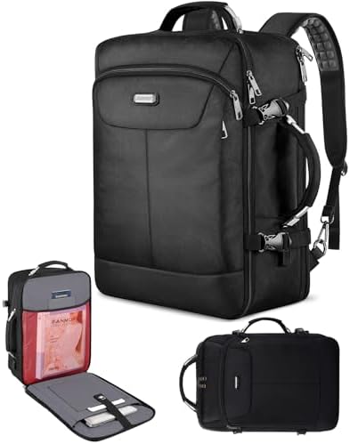 18.4 Laptop Backpack, Carry on Travel Backpack Extra Large 40L with USB Charging Port for Men & Women,TSA Friendly Flight Approved and RFID Anti-Theft Pocket, Overnight Luggage Daypack Weekender Bag 18.4 Laptop Backpack, Carry on Travel Backpack Extra Large 40L with USB Charging Port for Men & Women,TSA Friendly Flight Approved and RFID Anti-Theft Pocket, Overnight Luggage Daypack Weekender Bag