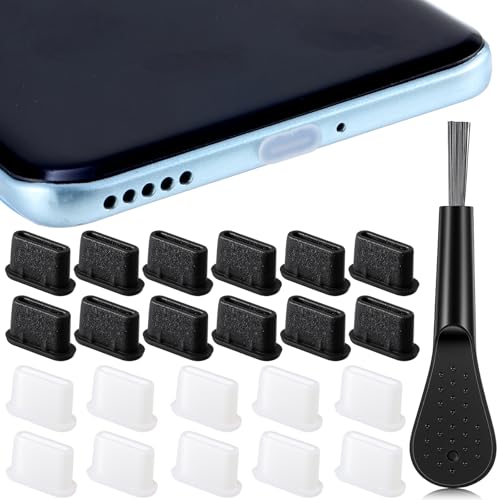 Silicone USB C Dust Plug with Phone Speaker Cover, Type C Anti Dust Plug