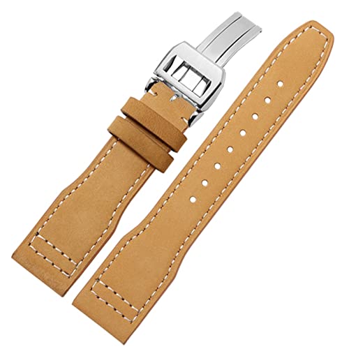 Bracelet montre cuir 22 mm sangle pilote pour grande série