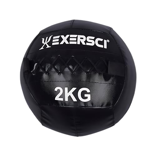 Exersci - Wall Medicine Ball - Cardio Fitness Gym Workout Exercise [2kg - 15kg] (2)