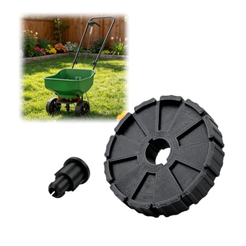Replacement Wheel and Axle Assembly Compatible with Scotts Turf Builder EdgeGuard Mini Spreader, Lawn Fertilizer Seeder Repair Part for Smooth Spreading Operation