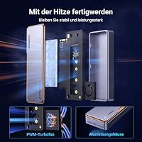 UGREEN 40Gbps USB 4 M2 NVMe Gehäuse mit leistungsstarker Kühlleistung – Ansicht 3