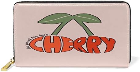 Amazon La Rose財布 長財布 レディース ラウンド チェリー 韓国風 かわいい 本革 Puレザー 大容量 ファスナー おしゃれ 財布 子供 高校生 お札 小銭入れ コインケース カード 47枚入れ 誕生日プレゼント 対応 財布