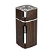 XXDONG Lxrzls Humidificador eléctrico Aroma Oleo Difusor Esencial Ultrasónico de Madera Grano Air Humidificador USB Mini Mist Maker LED Luz humidificador (Color : Coffee)