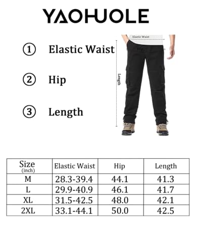 Pantalon cargo homme multipoches en coton robuste pour le travail
