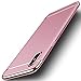 CROSYMX iPhone X/XS Case, 3 in 1 Ultra Thin and Slim Hard Case Coated Non Slip Matte Surface with Electroplate Frame for Apple iPhone X/XS(5.8'') - Rose Gold