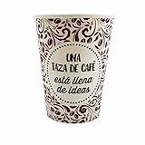 DURADERAS y resistentes a las fugas: Nuestras vasos de papel desechables proporcionan un forro interior resistente a las fugas que proporciona un uso firme y fiable incluso con café caliente, té o cualquier bebida. El borde enrollado es para mayor rigidez y resistencia para evitar derrames y deformaciones no deseados.