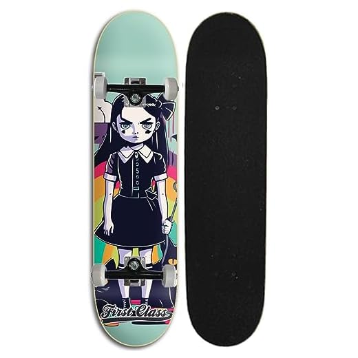 Skate infantil completo feminino First Class -WANDA COLOR