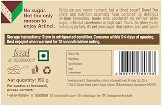 Artinci Eggless Coffee Cake (150g X Pack of 2), Sugar Free & Diabetic Friendly, Rich Filter Coffee Taste, High Fibre & Low Carb, No Maida, Low GI, Healthy Baked Snacks, As seen on Shark Tank