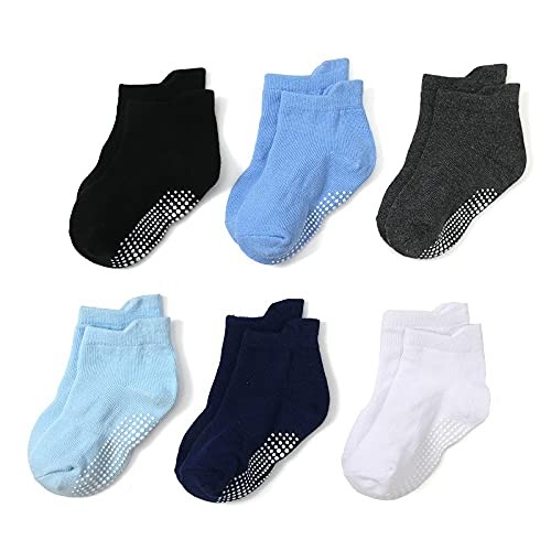 2025 - Calcetines para niños pequeños de 13 años de punto calcetines antideslizantes color para niños calcetines calcetines niño 31 34, Multicolor 1, Talla única