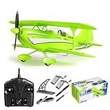 SAYZON Avion Télécommandé A310 Biplan 3D/6G Brushless 4 Canaux Avion RC pour Adultes Débutants 2,4G à Ailes Fixes Avion Radiocommandé avec 2 Batteries