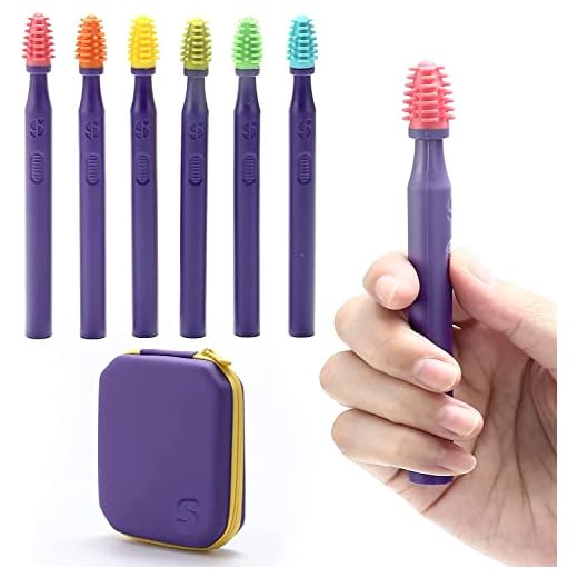 Special Supplies Sensory Mouth Brushes and Oral Stimulation Tools for Kids and Adults, 6 Pack, Wake Up Mouth for Desensitization, Soft, Flexible, Textured Silicone
