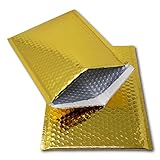 EPOSGEAR METGO10 Versandtaschen, metallisch, glänzend, Luftpolsterfolie, ideal für Marketing, Werbeaktionen oder als Alternative zu Geschenkpapier (A4/C4-324 mm x 230 mm), 10 Stück