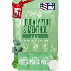 Cleverfy Eucalyptus Shower Steamers Aromatherapy - Birthday Gifts for Women, Mom, Wife, Grandma, Her, Best Friend, Daughter, Sister, Teens & Girlfriend - 18 Tablets