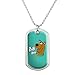GRAPHICS & MORE Scooby-Doo Ruh Roh Military Dog Tag Pendant Necklace with Chain