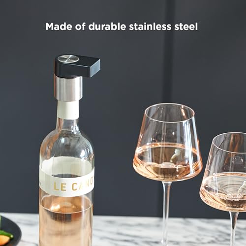 Rabbit Multifunctional Wine Bottle Stopper and Stand, Airtight Seal, Easy Crank Design, and Bottle Roll Prevention by Rabbit - Image 5
