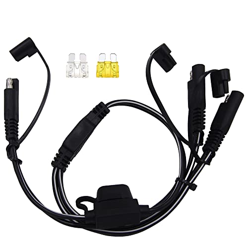 SCCKE 14AWG 2-Way Splitter, SAE Connector,1 to 2 SAE Connector Power Charger Adapter