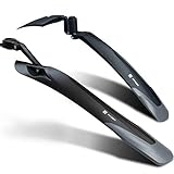 🚲STABIL UND LANGLEBIG: Materialien wurden von unseren Ingenieuren bewusst gewählt! und zwar extrem widerstandsfähiger PP-Kunststoff, Weichgummi und für verbindungsteile Aluminium. Dies Garantiert Bomben Sicherheit!