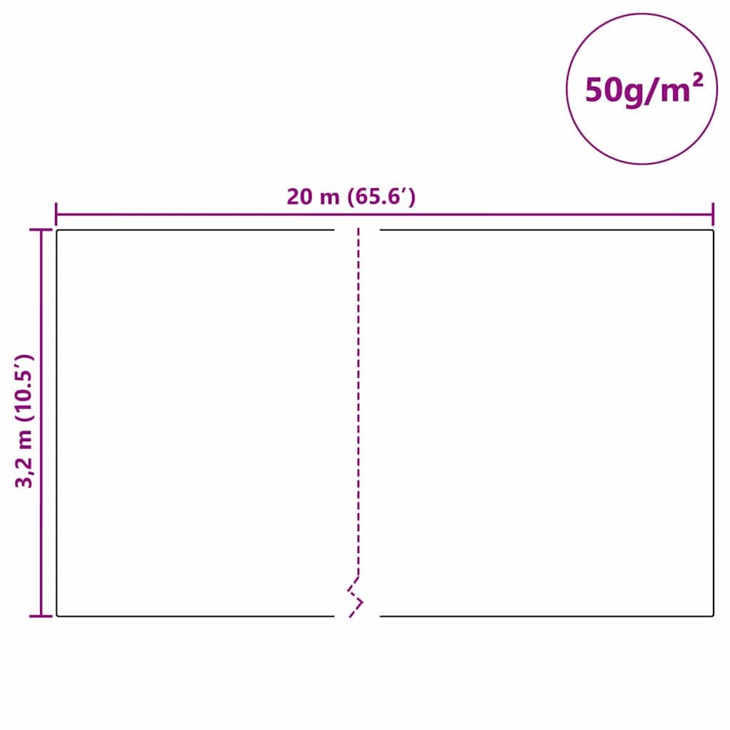 Protección invernal para plantas de tela no tejida beige 20 x 3,2 m, resistente a los rayos UV, reutilizable, para jardinería, casa de cera, terraza y bancal, ligera protección contra heladas