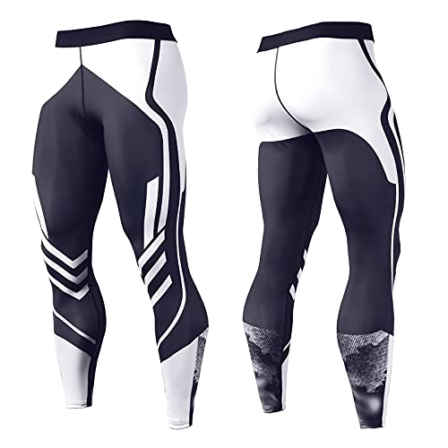Image of OEBLD Compression Pants Men Thermal Underwear Set Base Layer Dry Tights Gym Running Leggings Long Sleeve Shirt