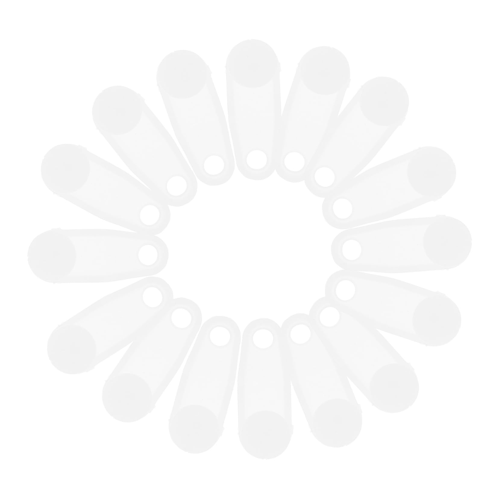 FUNOMOCYA Versatile Curtain Track Sliders Pack Plastic Track Hooks for Window and Rv Curtains Smooth Gliding