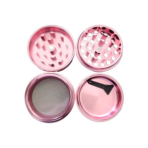 Image of Stash-Pro Crushers Metal Solid Herb Grinder | Herb Crusher Machine Roller Joint Crashers (Pink 50MM)