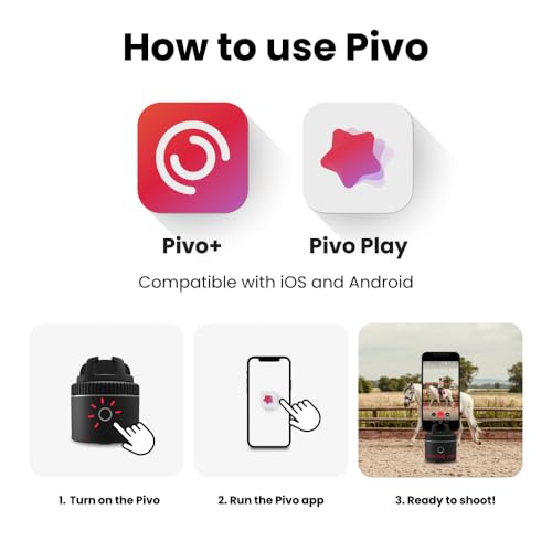 Pivo Equestrian Pod Auto Face, Body, Horse Smart Phone Tracking Holder, Ai-Powered 360° Rotation, Remote Control for Hands-Free Video Recording (Black) by Pivo - Image 7