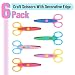 Mr. Pen- Craft Scissors Decorative Edge, 6 Pack, Bright, Zig Zag Scissors for Crafting, Scrapbooking, Fancy, Pattern, Design