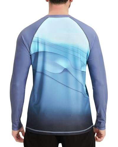 VAYAGER Men's Swim Shirt UPF 50+ UV Sun Protection Quick Dry Rash Guard Shirts Short Sleeve Surf Shirt Fishing Beach T-Shirt2