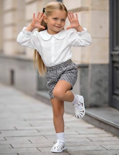 Image of QIY Toddler Girl Sandals Little Kids Summer Dress Shoes Open Toe Flats Princess Sandals for School Beach Party
