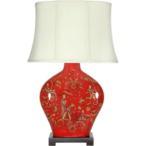 Oriental Furniture 27" Porcelain Lamp Cover