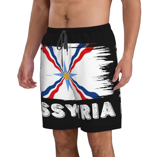 Congolese Congo Flag Beach Board Shorts Men's Swim Trunks Drawstring Shorts2