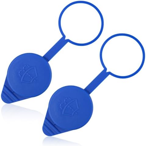 2pcs Windshield Washer Reservoir Cap, Washer Fluid Cap Leakage Protection Windshield Wiper Fluid Cap Car Prats Windshield Washer Fluid Cap Compatible with Ford Focus 2012-2018