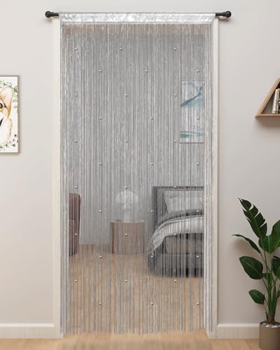YIIBAII Beaded Curtain Beaded Curtains for Doorways Crystals Suitable for