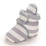 Nuestros zapatitos de bebé hechos con algodón de alta calidad resistente y forro polar para asegurar los pies babys AllDay cálido y comodidad.