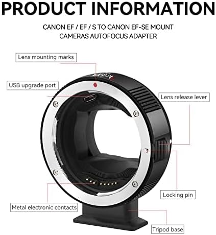 Adaptador EF-SE para lentes Canon EF a Sony E-Mount miniatura 5