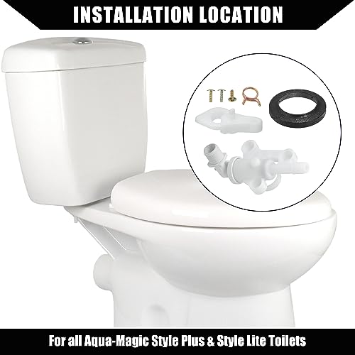 Image of 34100 RV Toilet Water Valve Kit for Thetford Aqua-Magic V High and Low Model Toilets /Leak-Resistant RV Toilet Water Assembly Valve Kit / 1Set